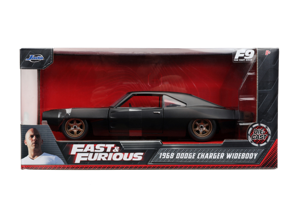 Jada Toys 253203075 Fast & Furious Dodge Charger 1968 schwarz 1:24 Modellauto