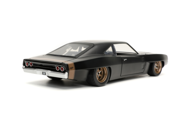 Jada Toys 253203075 Fast & Furious Dodge Charger 1968 schwarz 1:24 Modellauto