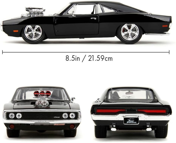 Fast & Furious 1970 Dodge Charger black 1:24 Modelcar Jada Toys 253203101