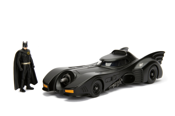 Jadatoys 253215002 Batman 1989 Batmobile 1:24 mit Batman Figur Modellauto