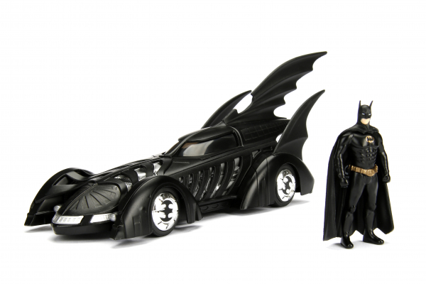 Jadatoys 253215003 Batman 1995 Batmobile 1:24 mit Batman Figur Modellauto