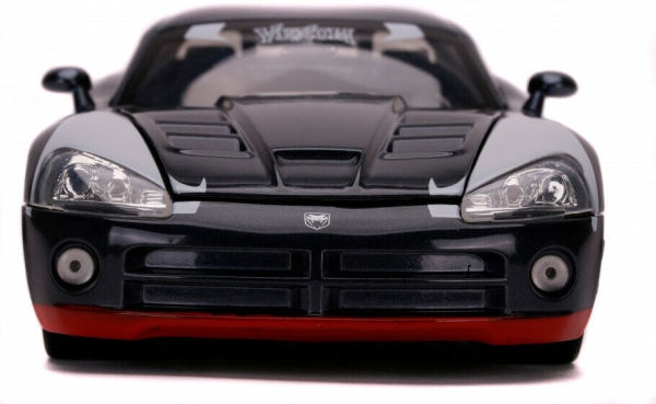 Jada Toys 253225015 Marvel Venom Figur + 2008 Dodge Viper 1:24 Modellauto