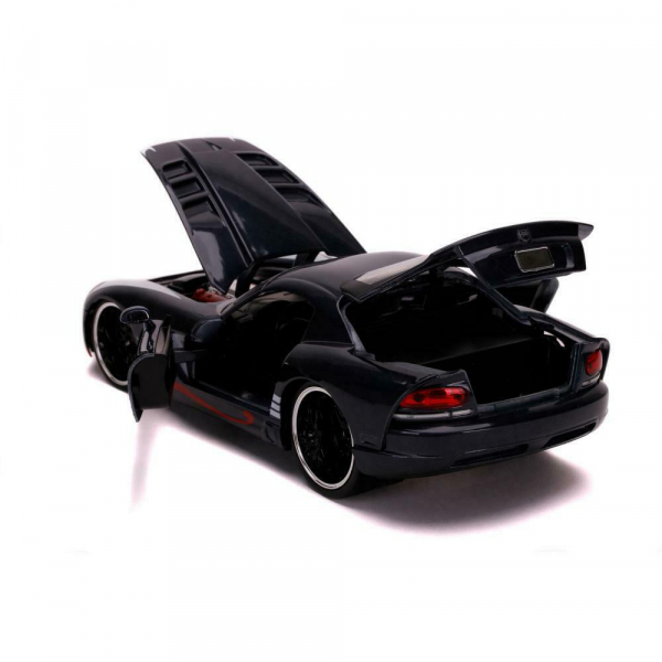 Jada Toys 253225015 Marvel Venom Figur + 2008 Dodge Viper 1:24 Modellauto