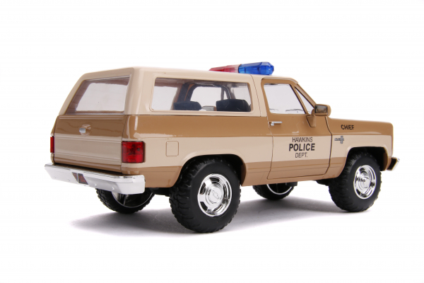 Jada Toys 253255003 Stranger Things 1980 Hopper's Chevy Police Batch K5 1:24 Modellauto