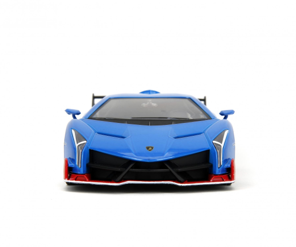 Sonic Lamborghini Veneno mit Sonic Figur blau 1:24 Modellauto Jadatoys 253255082