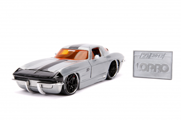 Jada Toys 253745006 Chevy Corvette 1963 Sting Ray Lopro Lifestyle 1:24 Modellauto