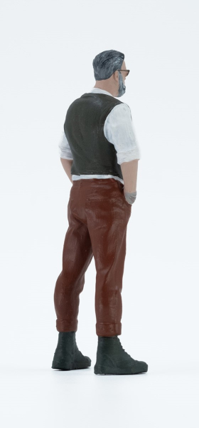 Atlantic 1:18 Figur Tim Mann mit Weste Modellbau Diorama