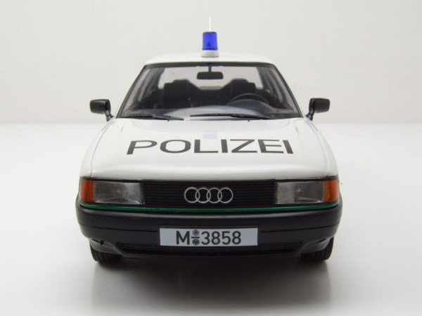 Triple9 1800345 Audi 80 B3 1989 Polizei 1:18 limitiert 1/1002 Modellauto