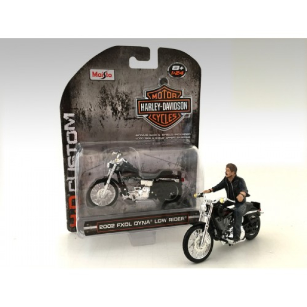 Maisto 1:24 Harley Davidson 2002 FXDL Dyna Low Rider American Diorama