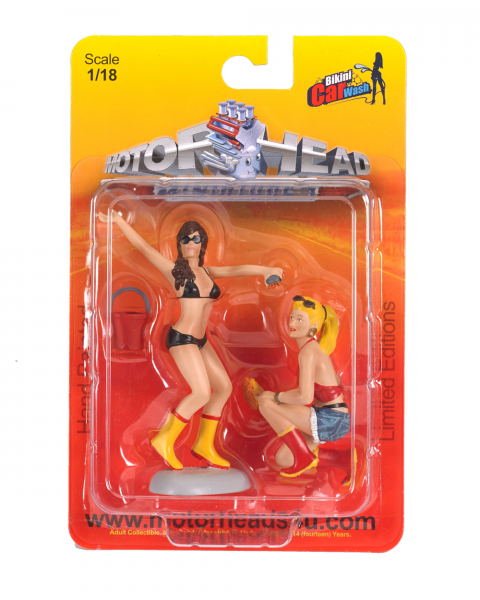 Fast Women 351 Bikini Car Wash - Charlene & Ellen 1:18 - Set of 2 Figures