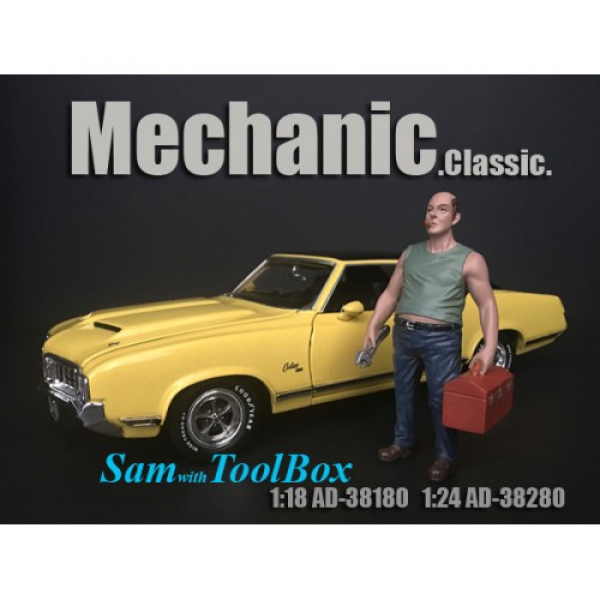 American Diorama 38180 Mechaniker Sam 1:18 Figur 1/1000