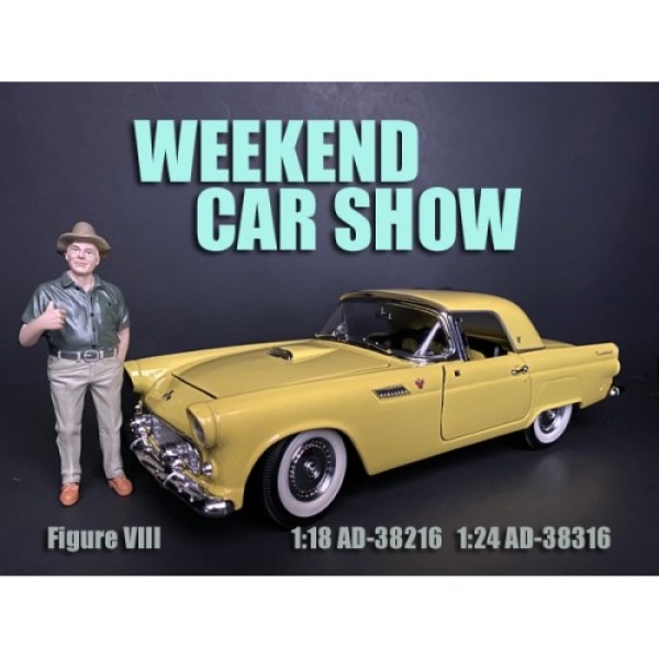 American Diorama 38216 Weekend Car Show Figure 8 - 1:18 Figur 1/1000