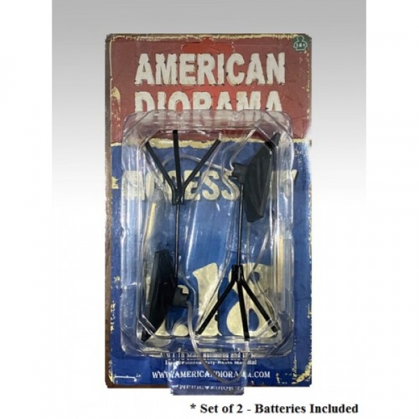 American Diorama 38439 Fotografie Blitzsatz (2er-Set) für Fotograf - 1:24 - 1/1000