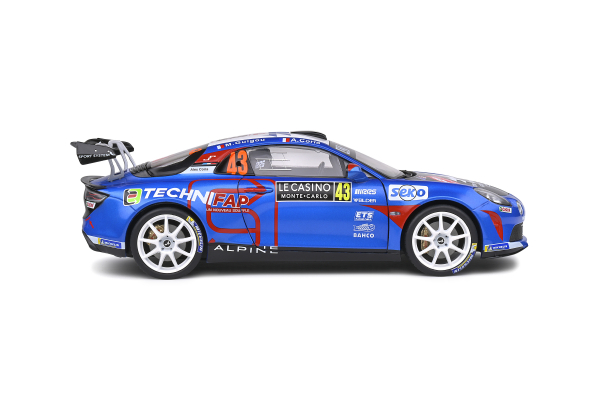 Solido 421181270 Alpine A110 #43 Rallye Monte-Carlo 2021 blau 1:18 Modellauto