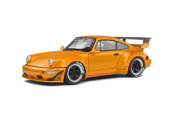 Porsche 911 (964) RWB Rauh Welt Hibiki 2016 orange 1:18 Solido 421181370  Modellauto