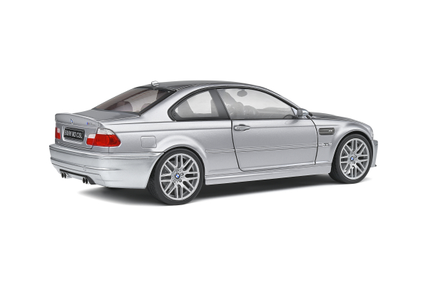Solido 421181410 BMW E46 M3 CSL Coupe 2000 silber 1:18 Modellauto