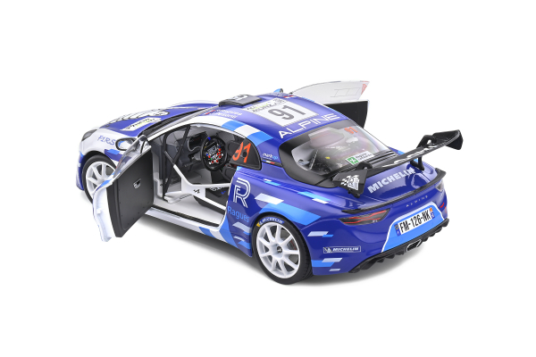 Solido 421183300 Alpine A110 Rallye #91 weiss-blau 2021 1:18 S1801613 Modellauto