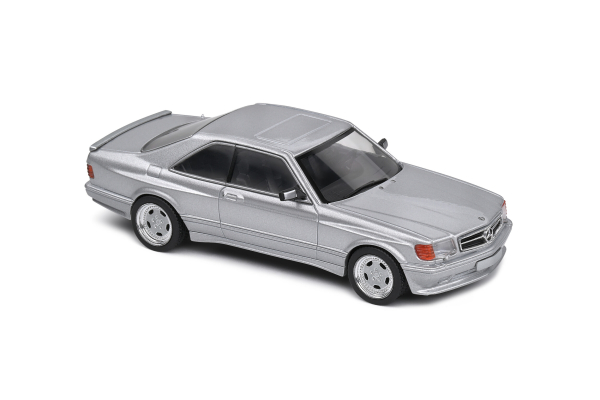Mercedes Benz 560 SEC C126 wide body 1990 grey 1:43 modelcar Solido 421437710