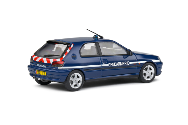 Peugeot 306 S16 Gendarm 1998 blau 1:43 Modellauto Solido 421437860