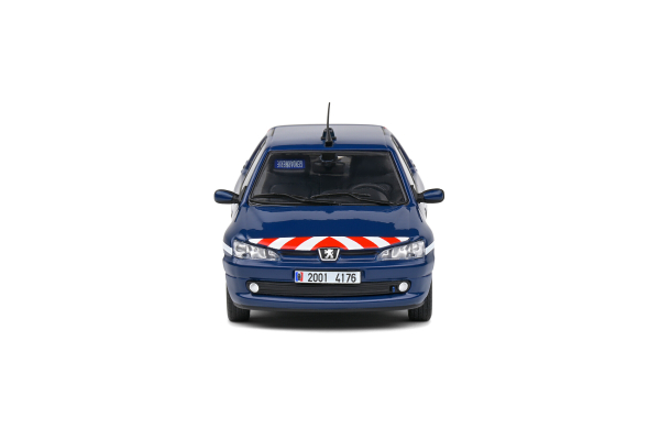 Peugeot 306 S16 Gendarm 1998 blau 1:43 Modellauto Solido 421437860
