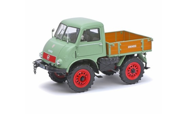 Mercedes-Benz Unimog 401 grün 1:18  Modelcar Schuco 450017600