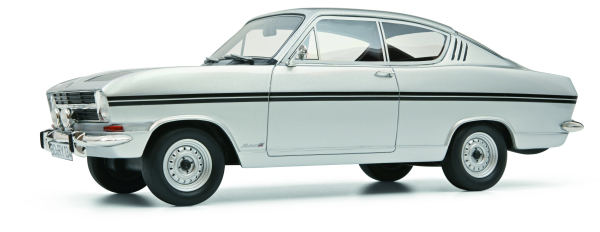 Schuco 450023300 Opel Kadett B Rallye Coupe silber-schwarz 1:18 limitiert 1/1000 Modellauto