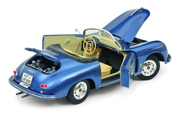 Schuco 450031800 Porsche 356 Speedstar Outlaw Cabrio blau 1.18 Modelauto