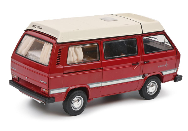 VW Bus T3a Camper red 1:18 modelcar Schuco 450038900