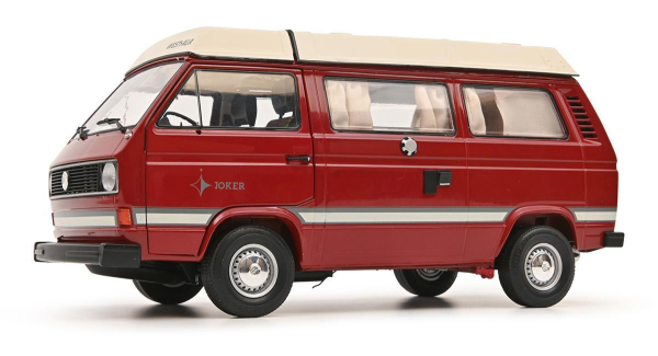 VW Bus T3a Camper red 1:18 modelcar Schuco 450038900