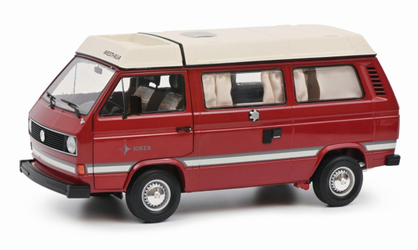 VW Bus T3a Camper red 1:18 modelcar Schuco 450038900