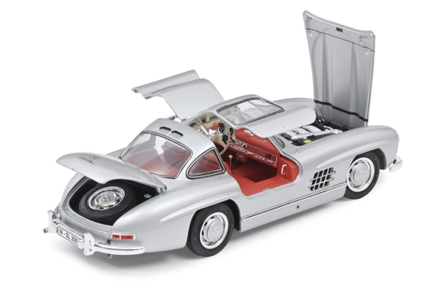 Mercedes Benz 300SL Flügeltürer W198 silber 1:18 limitiert 1/1000 Schuco 450045000 Modelcar