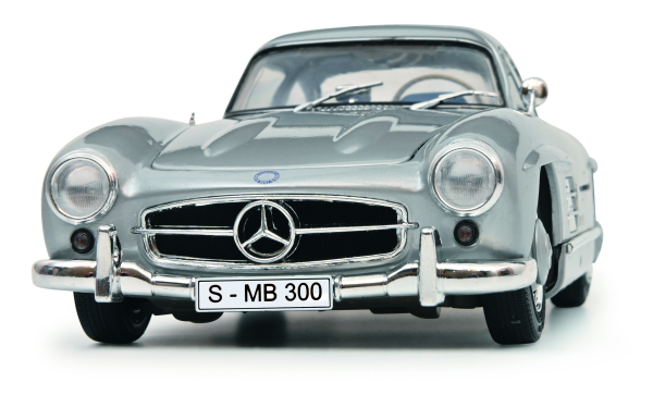 Mercedes Benz 300SL gullwing W198 silver 1:18 Schuco 450045200 Modelcar