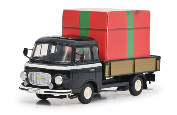 Schuco Barkas B1000 Pritsche + Roller Geschenk Weihnachten 2021 1:43 limitiert 1/750 Modellauto