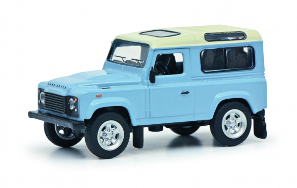 Schuco Land Rover hellblau 1:64 limitiert Modellauto