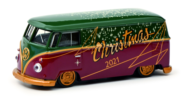 Schuco VW T1 Bus Lowrider Christmas Weihnachten 2021 1:64 Modellauto