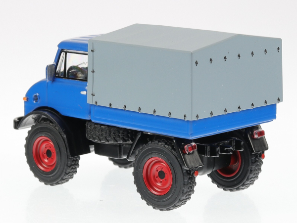 Unimog U406 blau 1:64  Schuco 452034000 Modellauto