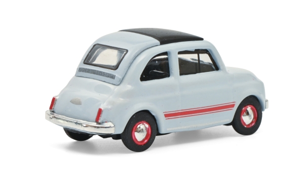 Schuco Fiat 500 Sport blue-grey 1:87 limited Modellauto