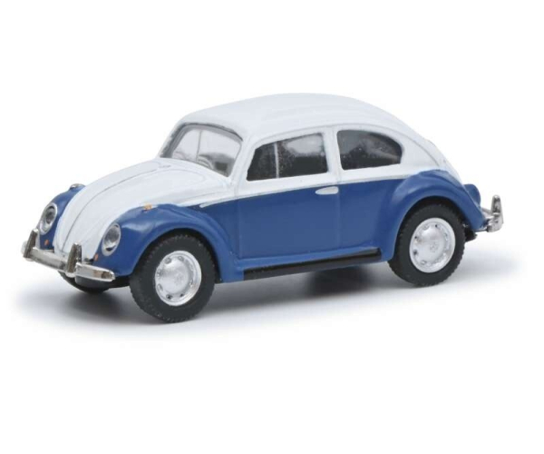 VW Käfer blau/weiß 1:87 Schuco 452670600 Modellauto
