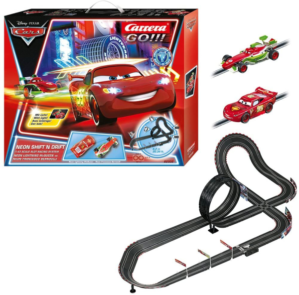 Carrera GO!!! 62332 Carrera Disney / Pixar Cars Neon Shift'n Drift Slotcar McAueen