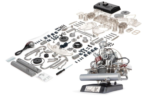 Franzis 67038 Bausatz 1:4 VW Käfer 1100 Motor Brezelkäfer Modellbau Modellauto Volkswagen