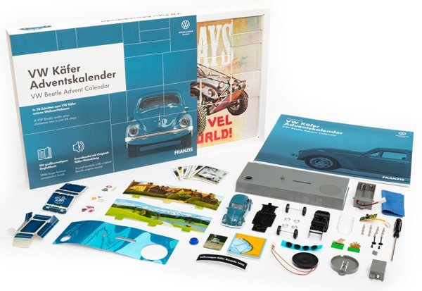 Adventskalender VW Käfer Volkswagswagen Beetle 2020 Modellauto 1:43 Kalender NEU 
