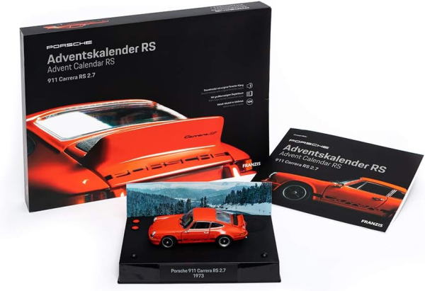 Franzis 67125 Porsche 911 Carrera RS 2.7 Adventcalender 1:24 modelcar modelkit