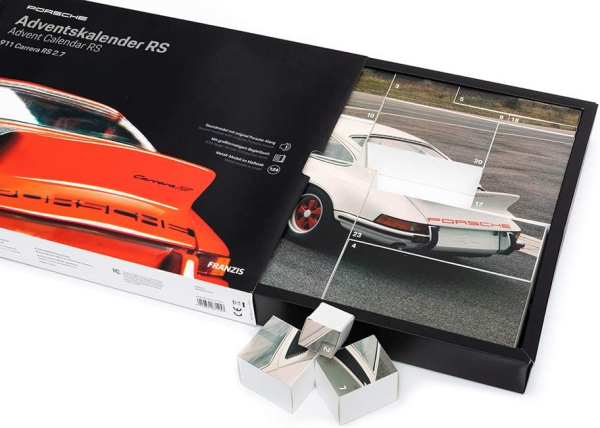 Franzis 67125 Porsche 911 Carrera RS 2.7 Adventcalender 1:24 modelcar modelkit