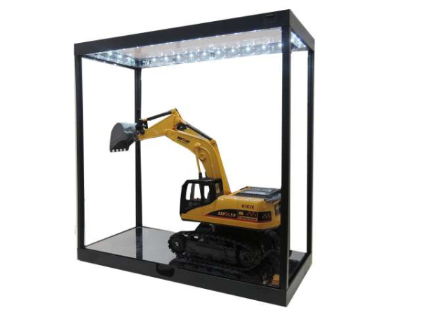 Display Case mit Beleuchtung T9-67726BK Vitrine schwarz für 1:6 Figuren und viel mehr