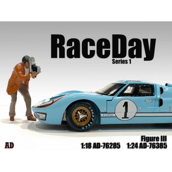American Diorama 76385 Raceday 1 Fotograf 1:24 Figur 1/1000 limitiert
