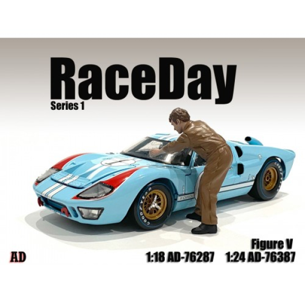 American Diorama 76387 Raceday 1 Mechaniker der putzt 1:24 Figur 1/1000 limitiert