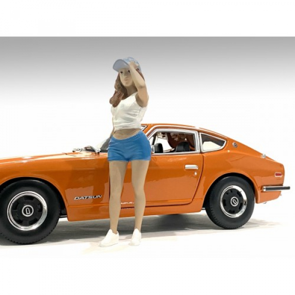 American Diorama 76291 Car Meet 2 Mann Stehende Frau mit Cappy 1:18 Figur 1/1000 limitiert