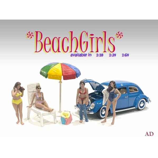 American Diorama 76417 Strand Zubehör für beach girls 1:24 Figur 1/1000 limitiert