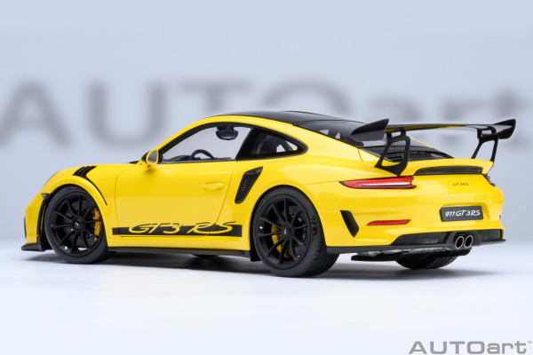Porsche 911 991.2 GT3 RS 1:18 Weissach AUTOart 78178 gelb Modellauto