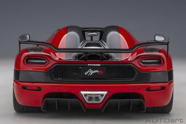 AUTOart 79022 Koenigsegg Agera RS Chilli Red Carbon Black 1:18 Modellauto